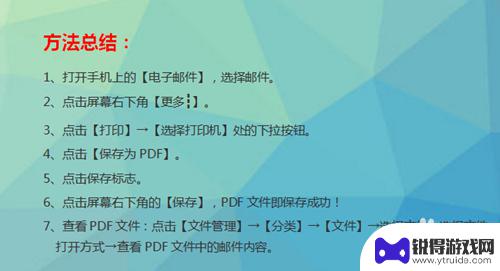 手机上如何把pdf放进文件夹 手机上如何将电子邮件导出为PDF文件