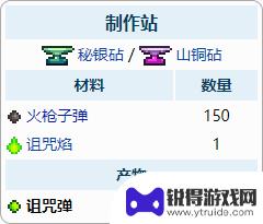 泰拉瑞亚肉山怎么造子弹 泰拉瑞亚子弹合成配方