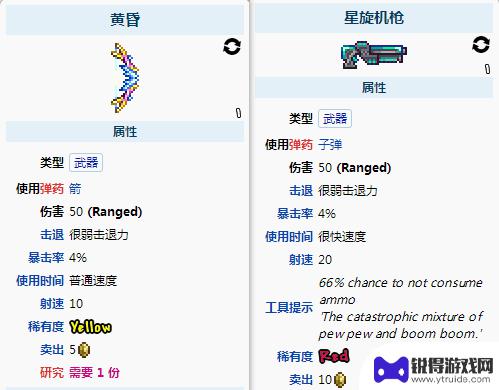 泰拉瑞亚1.4最强武器 泰拉瑞亚1.4最强远程武器排名