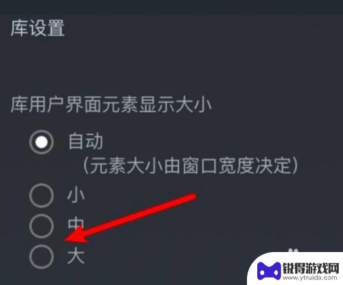 steam库界面栏变大 Steam怎么设置库界面显示大图标