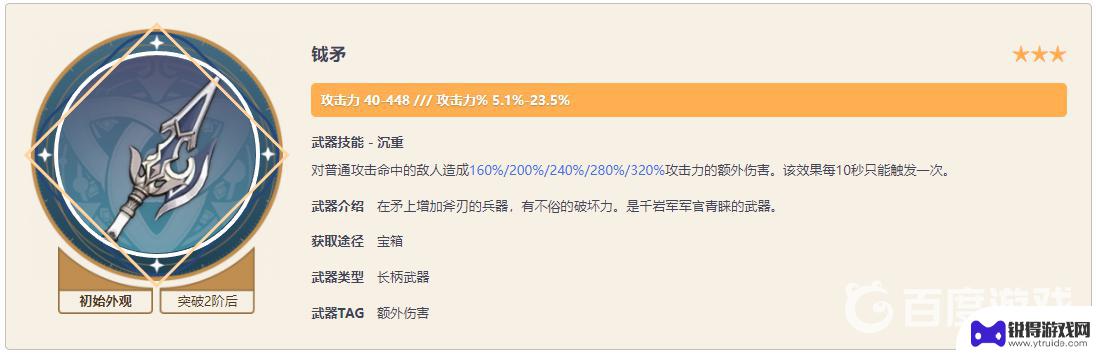 原神白缨枪和钺矛 原神白缨枪和钺矛哪个更适合魈输出