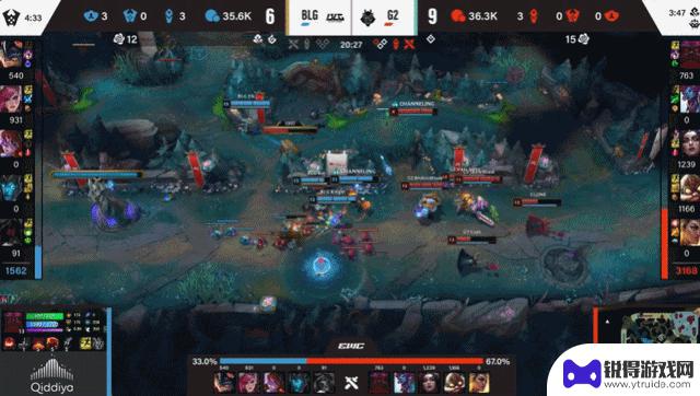 EWC英雄联盟：G2逆转胜BLG，成功晋级四强，完成让一追二的壮举