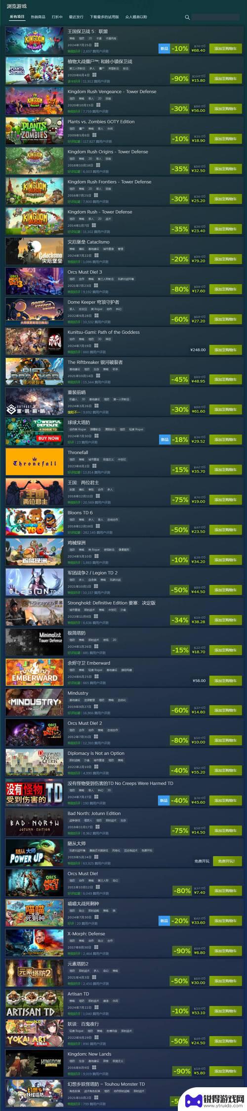 推荐的热门Steam游戏