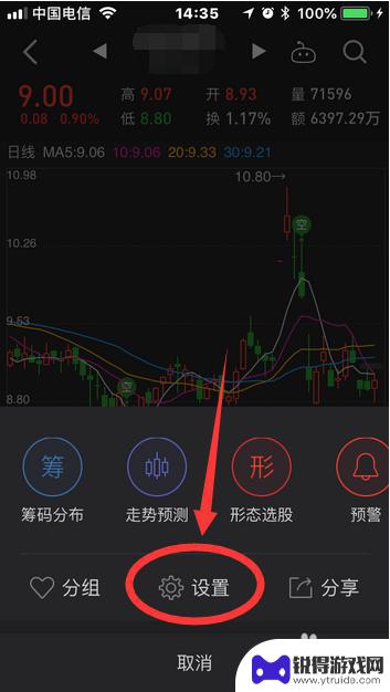 同花顺手机怎么设置白线 手机同花顺K线均线显示设置